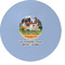 Northern California Airstream Club Round Glass Cutting Board