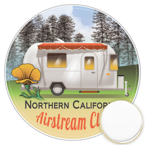 Custom Northern California Airstream Club Printed Cookie Topper - 3.25"