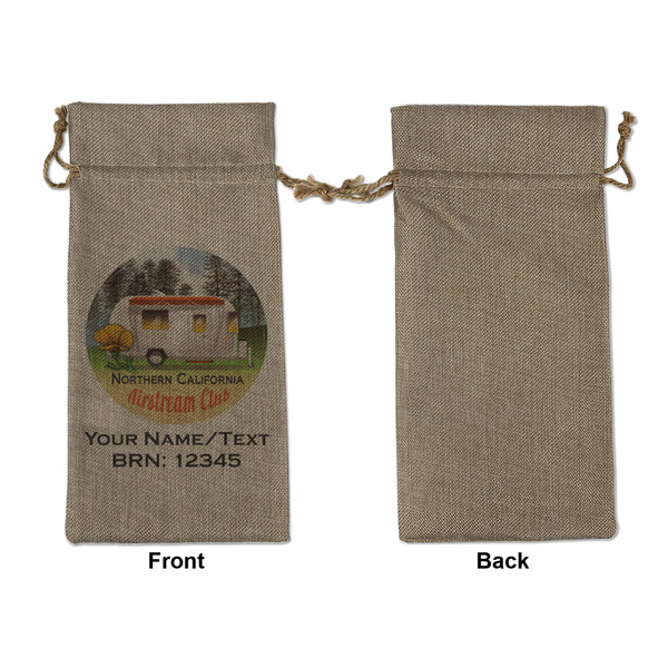 Northern California Airstream Club Large Burlap Gift Bags - Front Approval