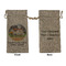 Northern California Airstream Club Burlap Gift Bag - Large - Double-Sided