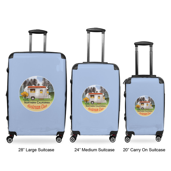 Northern California Airstream Club Luggage Bags all sizes - With Handle