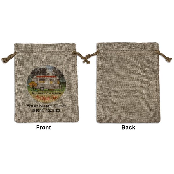 Northern California Airstream Club Medium Burlap Gift Bag - Front Approval