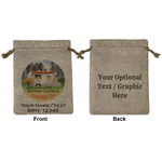 Northern California Airstream Club Burlap Gift Bag - Medium -Double-Sided
