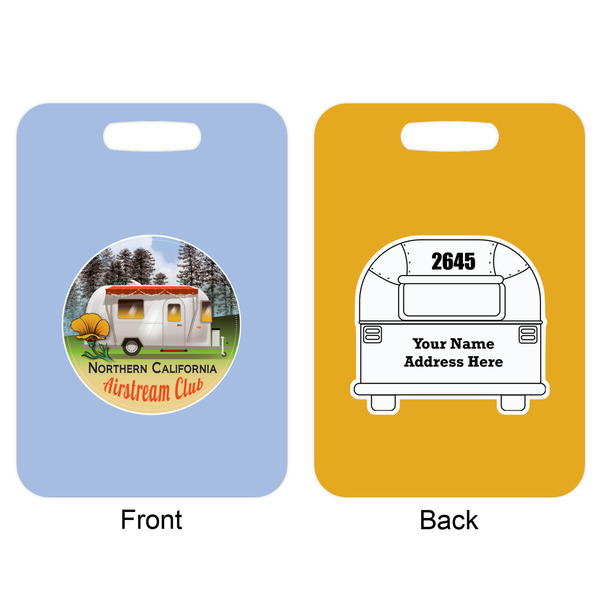 Northern California Airstream Club Metal Luggage Tag - Approval