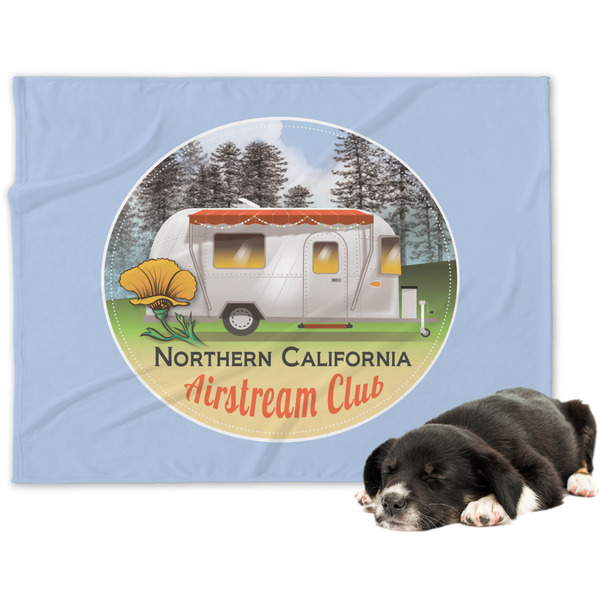 Custom Northern California Airstream Club Dog Blanket - Large