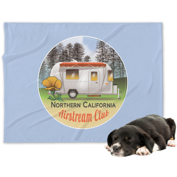 Custom Northern California Airstream Club Dog Blanket