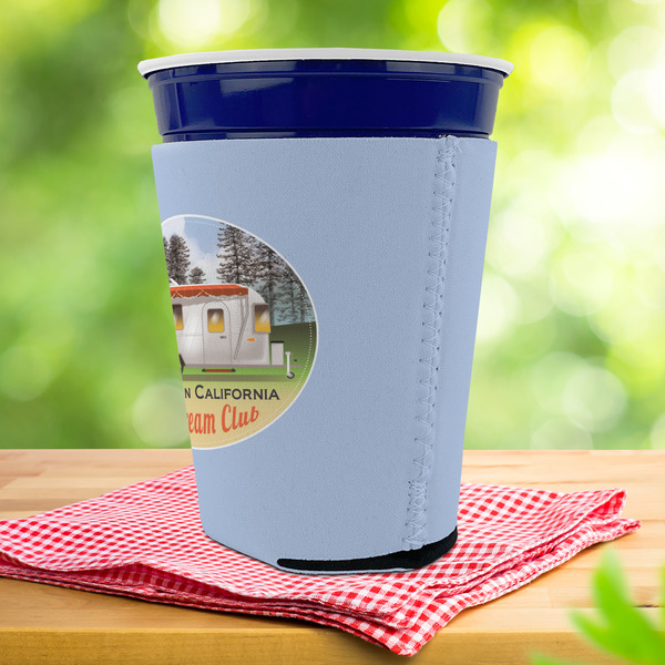 Northern California Airstream Club Party Cup Sleeves - with bottom - Lifestyle