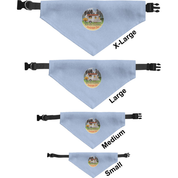 Northern California Airstream Club Pet Bandana Sizes