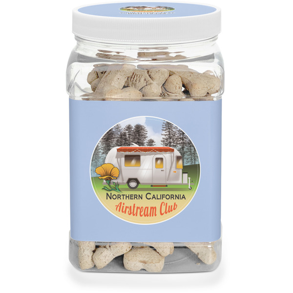 Custom Northern California Airstream Club Dog Treat Jar