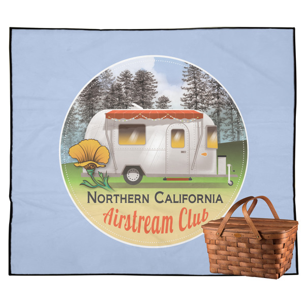 Custom Northern California Airstream Club Outdoor Picnic Blanket