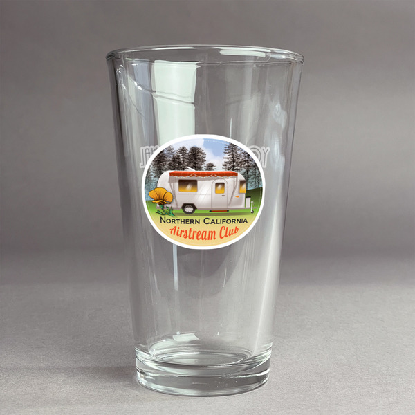 Custom Northern California Airstream Club Pint Glass - Full Color Logo