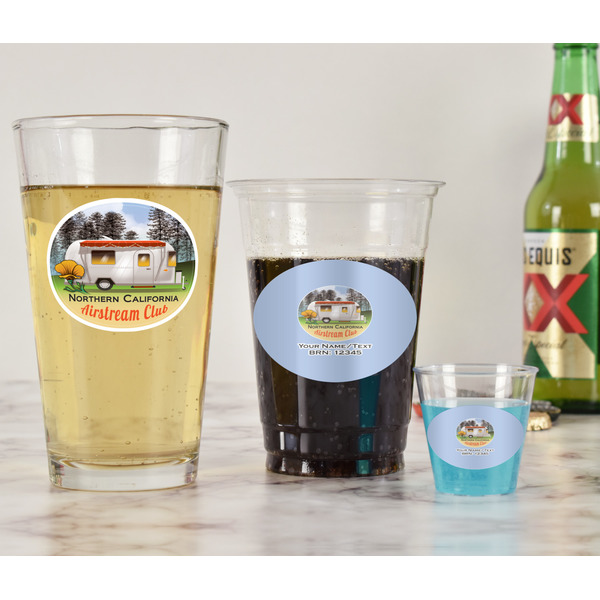 Northern California Airstream Club Pint Glass - Two Content - In Context