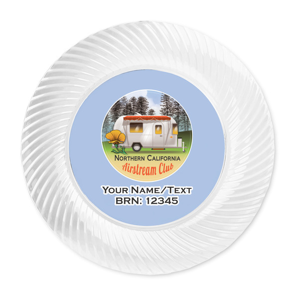 Northern California Airstream Club Plastic Party Dinner Plates - Approval