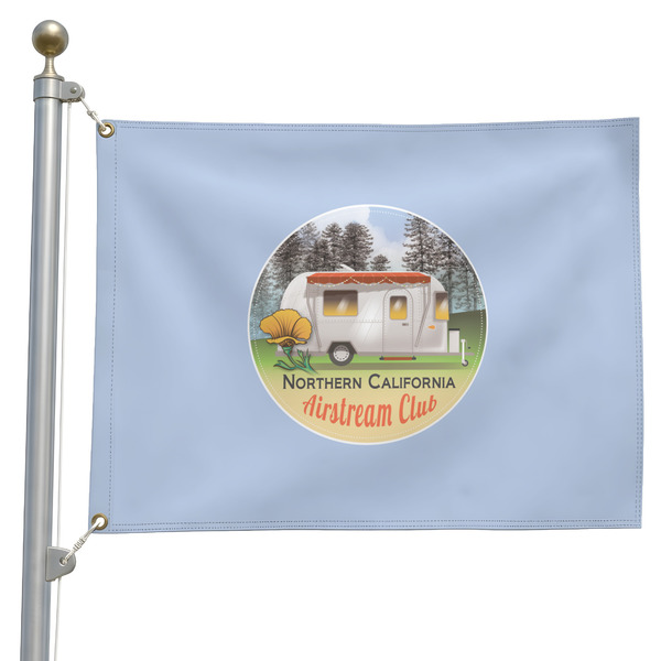 Custom Northern California Airstream Club Pole Flag