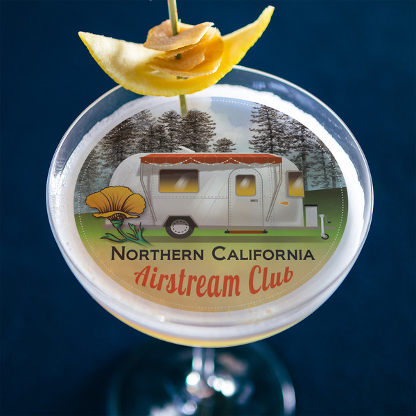 Northern California Airstream Club Printed Drink Topper - XLarge - In Context