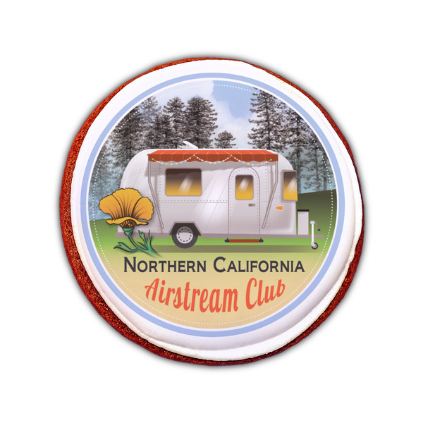 Northern California Airstream Club Printed Icing Circle - Small - On Cookie