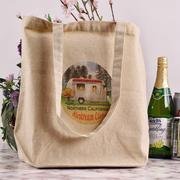 Northern California Airstream Club Reusable Cotton Grocery Bag - In Context
