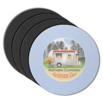 Northern California Airstream Club Round Rubber Backed Coasters - Set of 4