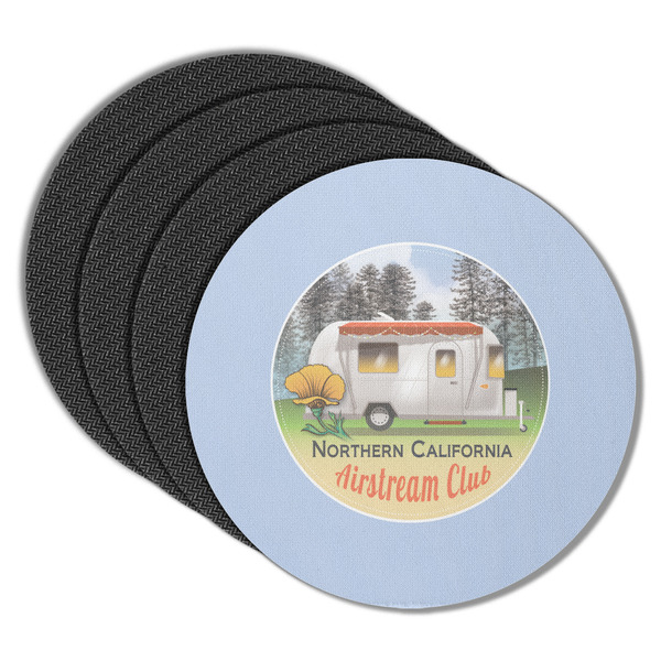 Northern California Airstream Club Round Coaster Rubber Back - Main