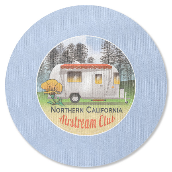 Northern California Airstream Club Round Coaster Rubber Back - Single