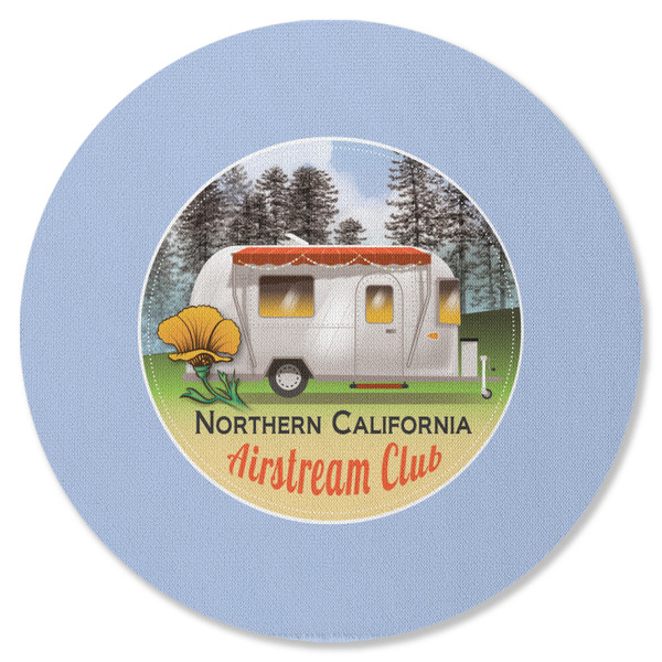 Northern California Airstream Club Round Coaster Rubber Back - Single