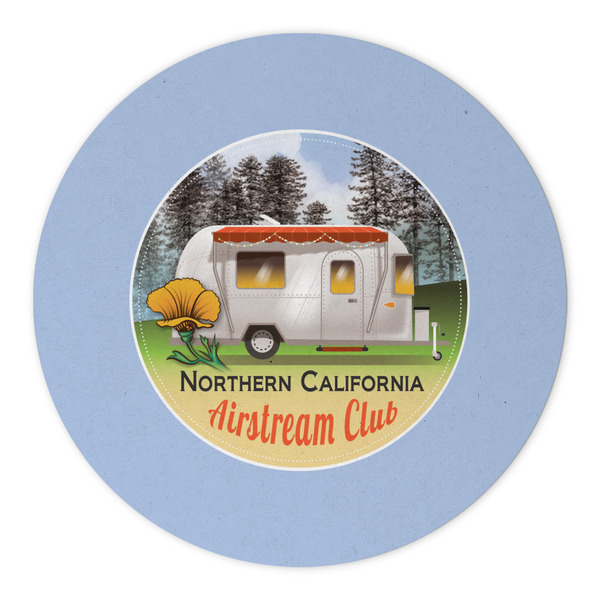 Northern California Airstream Club Round Paper Coaster - Approval