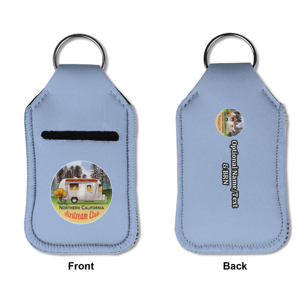 Northern California Airstream Club Sanitizer Holder Keychain - Small APPROVAL (Flat)
