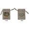 Northern California Airstream Club Burlap Gift Bag - Small - Double-Sided