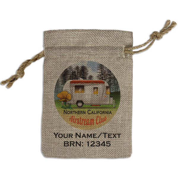 Northern California Airstream Club Small Burlap Gift Bag - Front