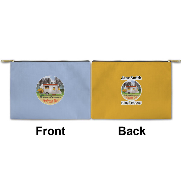 Northern California Airstream Club Small Zipper Pouch Approval (Front and Back)