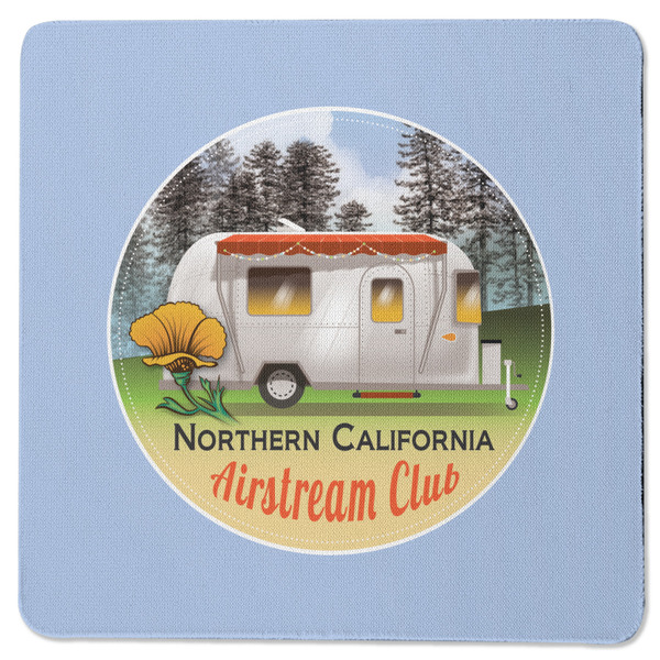 Northern California Airstream Club Square Coaster Rubber Back - Single