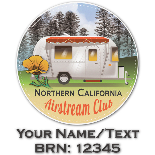 Custom Northern California Airstream Club Graphic Decal - Custom Sizes