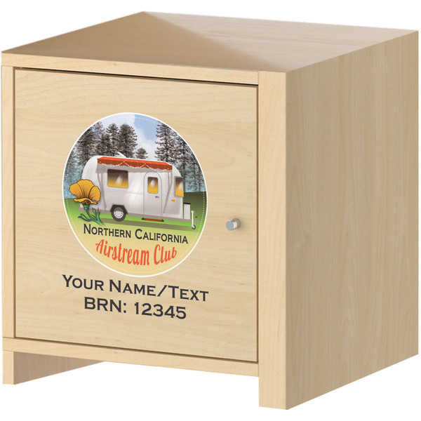 Northern California Airstream Club Wall Graphic on Wooden Cabinet