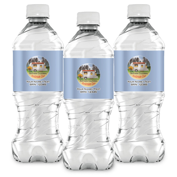 Northern California Airstream Club Water Bottle Labels - Front View