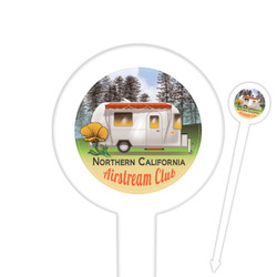 Northern California Airstream Club Round Plastic Food Picks
