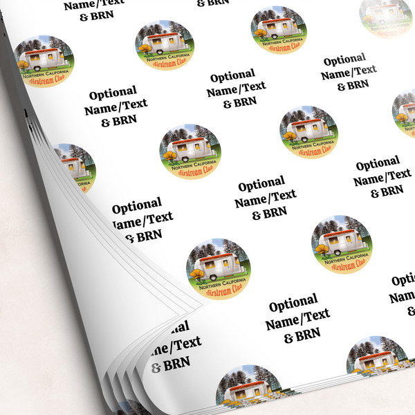 Custom Northern California Airstream Club Wrapping Paper Sheets