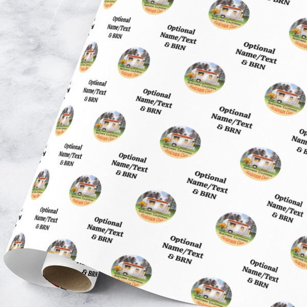 Custom Northern California Airstream Club Wrapping Paper Roll - Large - Satin