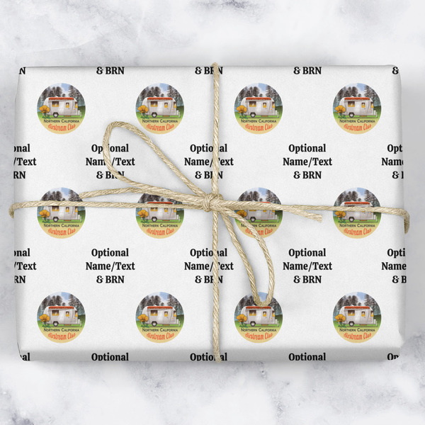 Northern California Airstream Club Wrapping Paper Roll - Matte - Wrapped Box