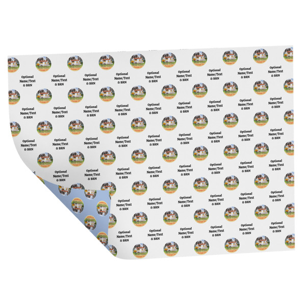 Northern California Airstream Club Wrapping Paper Sheet - Double Sided - Folded