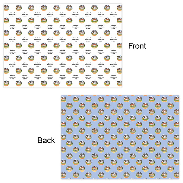 Northern California Airstream Club Wrapping Paper Sheet - Double Sided - Front & Back