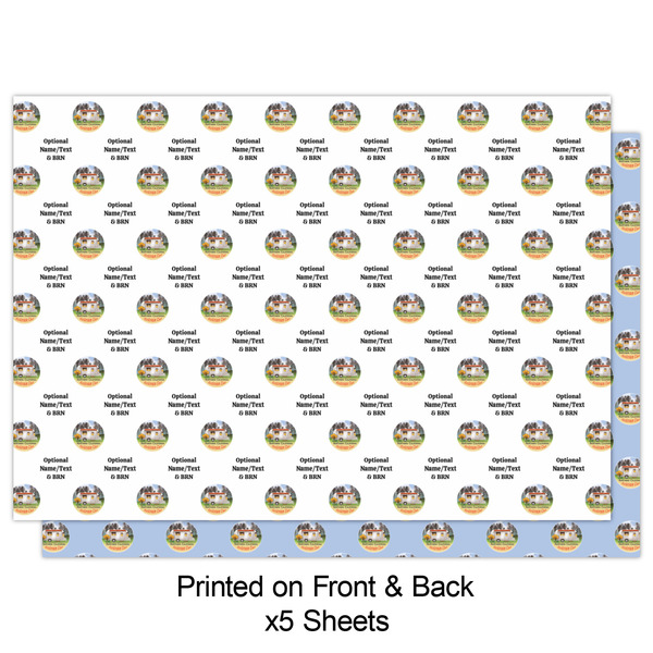 Northern California Airstream Club Wrapping Paper Sheet - Double Sided - Front
