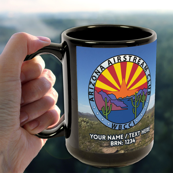 Arizona Airstream Club 15oz. Black Mug - Lifestyle