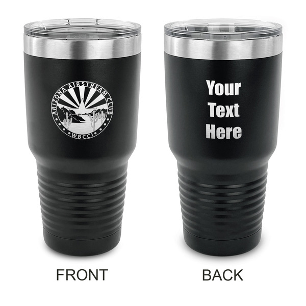 Custom Arizona Airstream Club 30 oz Stainless Steel Tumbler - Black - Double-Sided