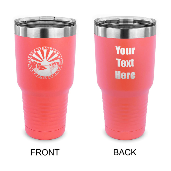 Custom Arizona Airstream Club 30 oz Stainless Steel Tumbler - Coral - Double-Sided