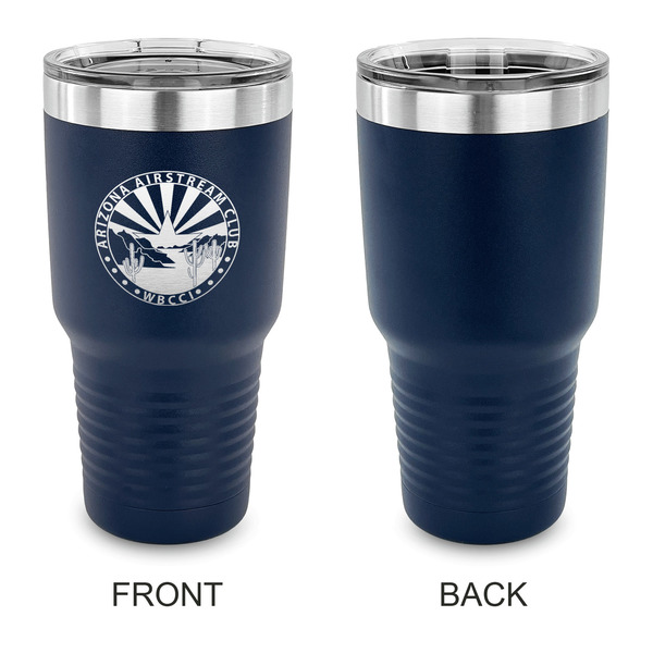 Arizona Airstream Club 30 oz Stainless Steel Ringneck Tumblers - Navy - Single Sided - APPROVAL