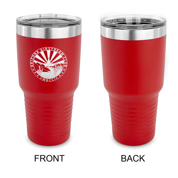 Arizona Airstream Club 30 oz Stainless Steel Ringneck Tumblers - Red - Single Sided - APPROVAL