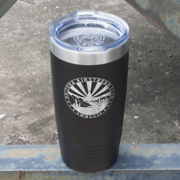 Arizona Airstream Club Black Polar Camel Tumbler - 20oz - Angled