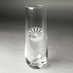 Arizona Airstream Club Champagne Flute - Stemless - Laser Engraved - Single
