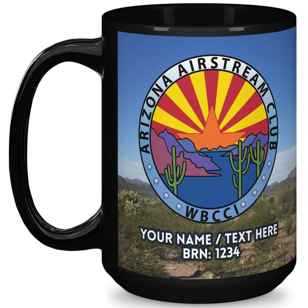 Custom Arizona Airstream Club 15 oz Coffee Mug - Black