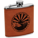 Arizona Airstream Club Leatherette Wrapped Stainless Steel Flask